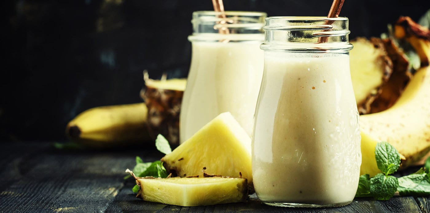 Post Workout Pineapple Smoothie (Dairy Free!) ~ Veggie Inspired